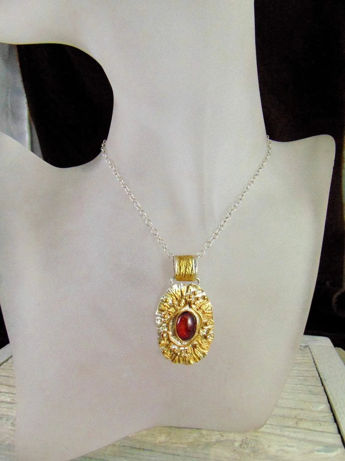 Wisior Srebrny z Turmalinem, Artystyczny - EPIR Art Jewellery&Gemstone