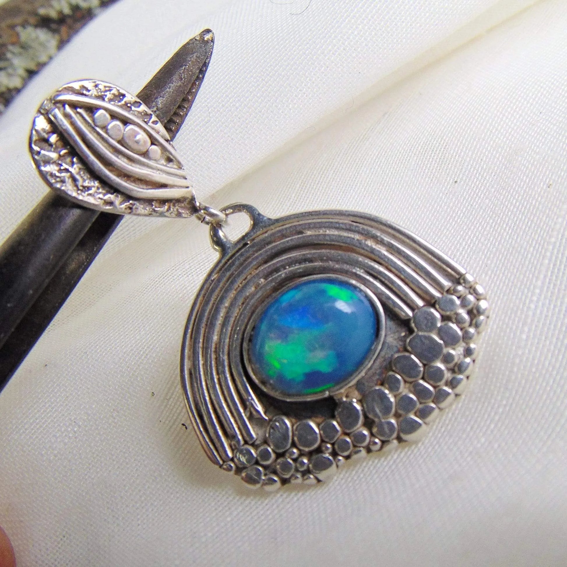 Wisior z Niebieskim Opalem - EPIR Art Jewellery&Gemstone