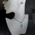 Wisior z opalem i chryzoprazem - EPIR Art Jewellery&Gemstone