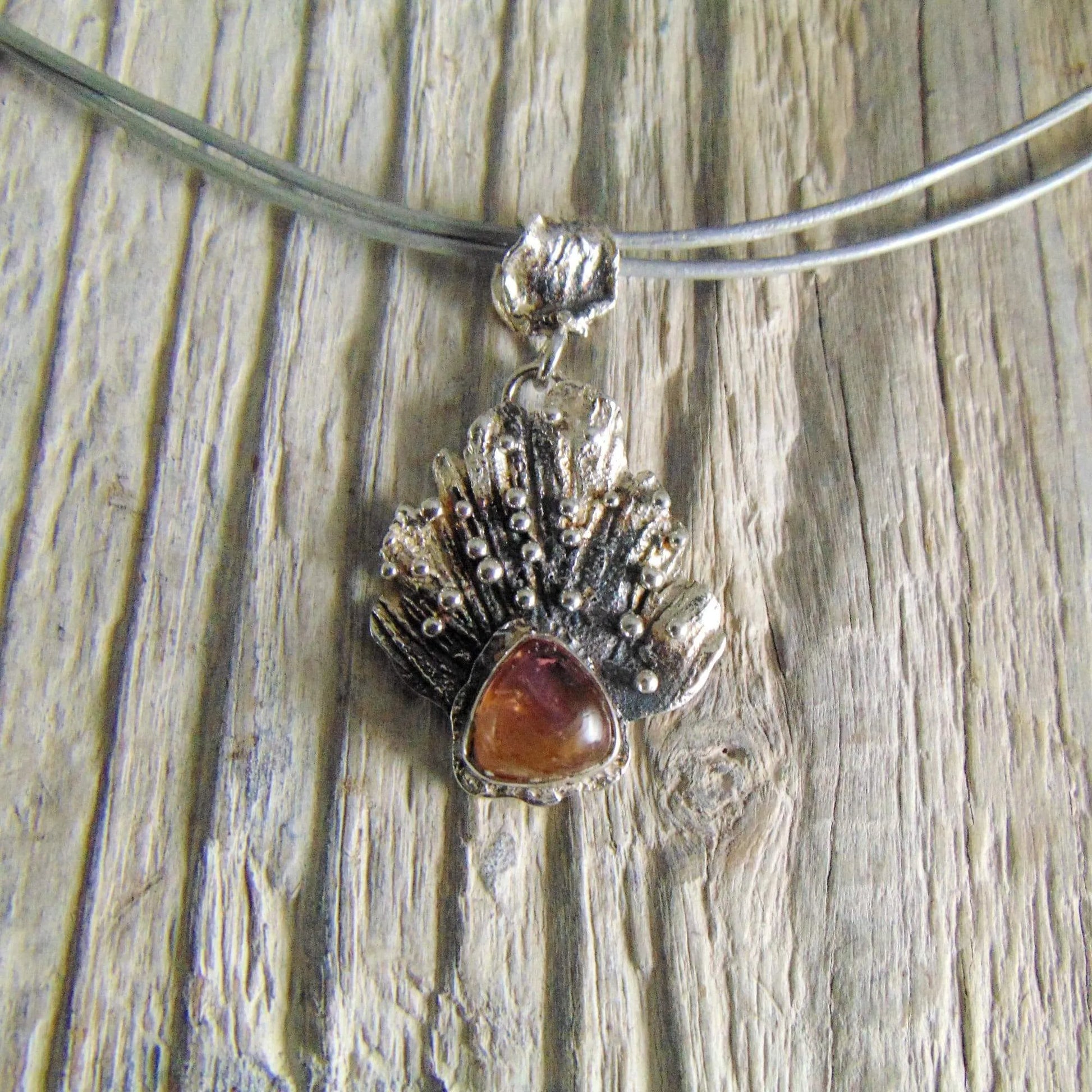 Wisior z pomarańczowym turmalinem - EPIR Art Jewellery&Gemstone