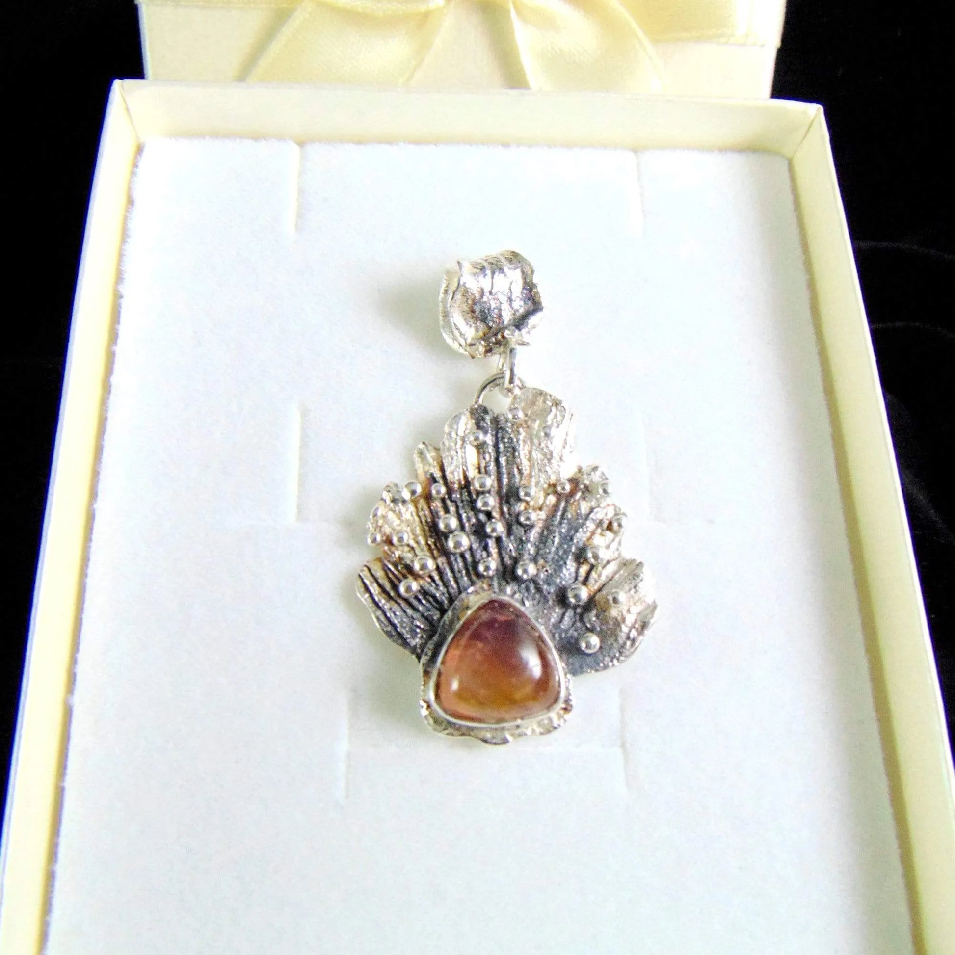 Wisior z pomarańczowym turmalinem - EPIR Art Jewellery&Gemstone