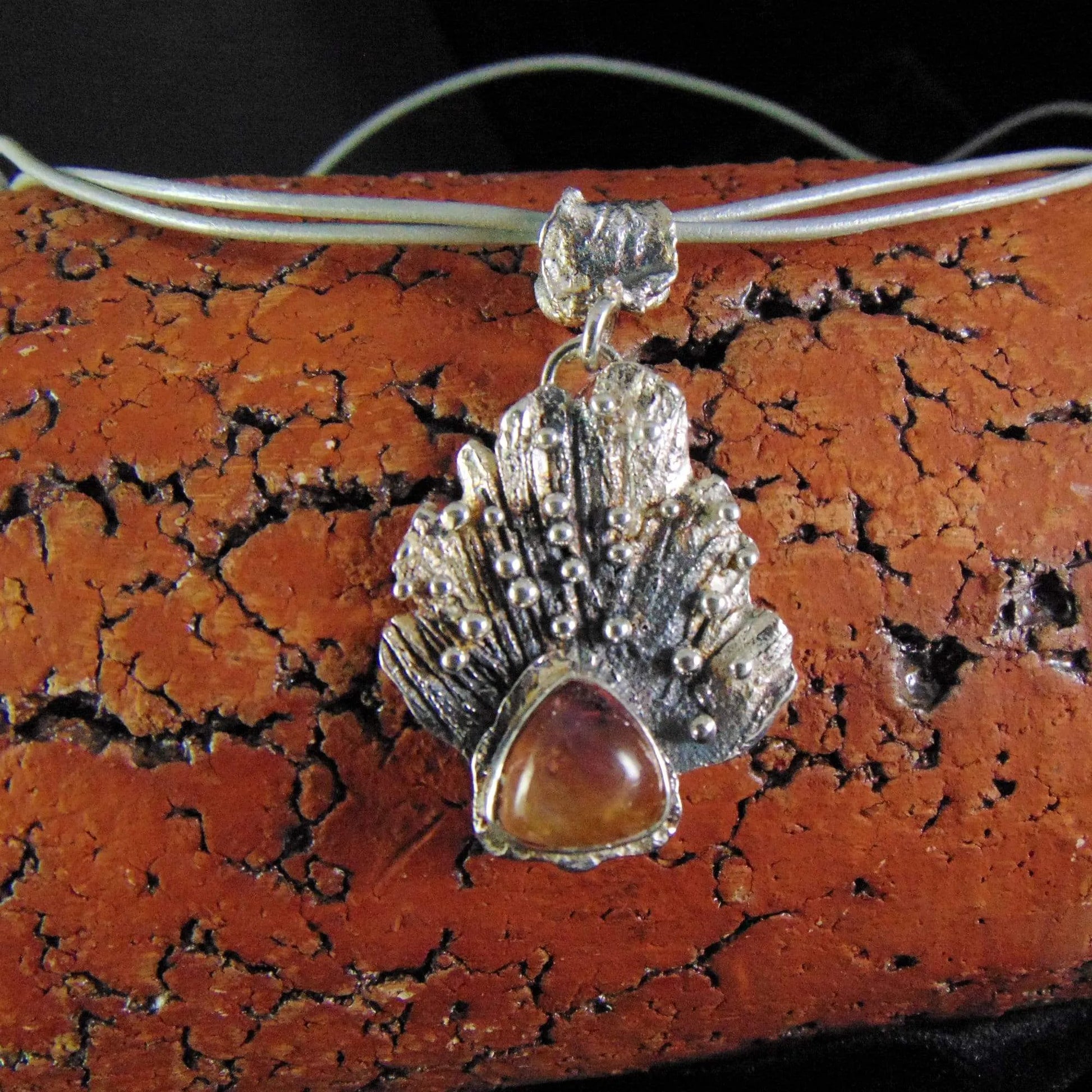 Wisior z pomarańczowym turmalinem - EPIR Art Jewellery&Gemstone