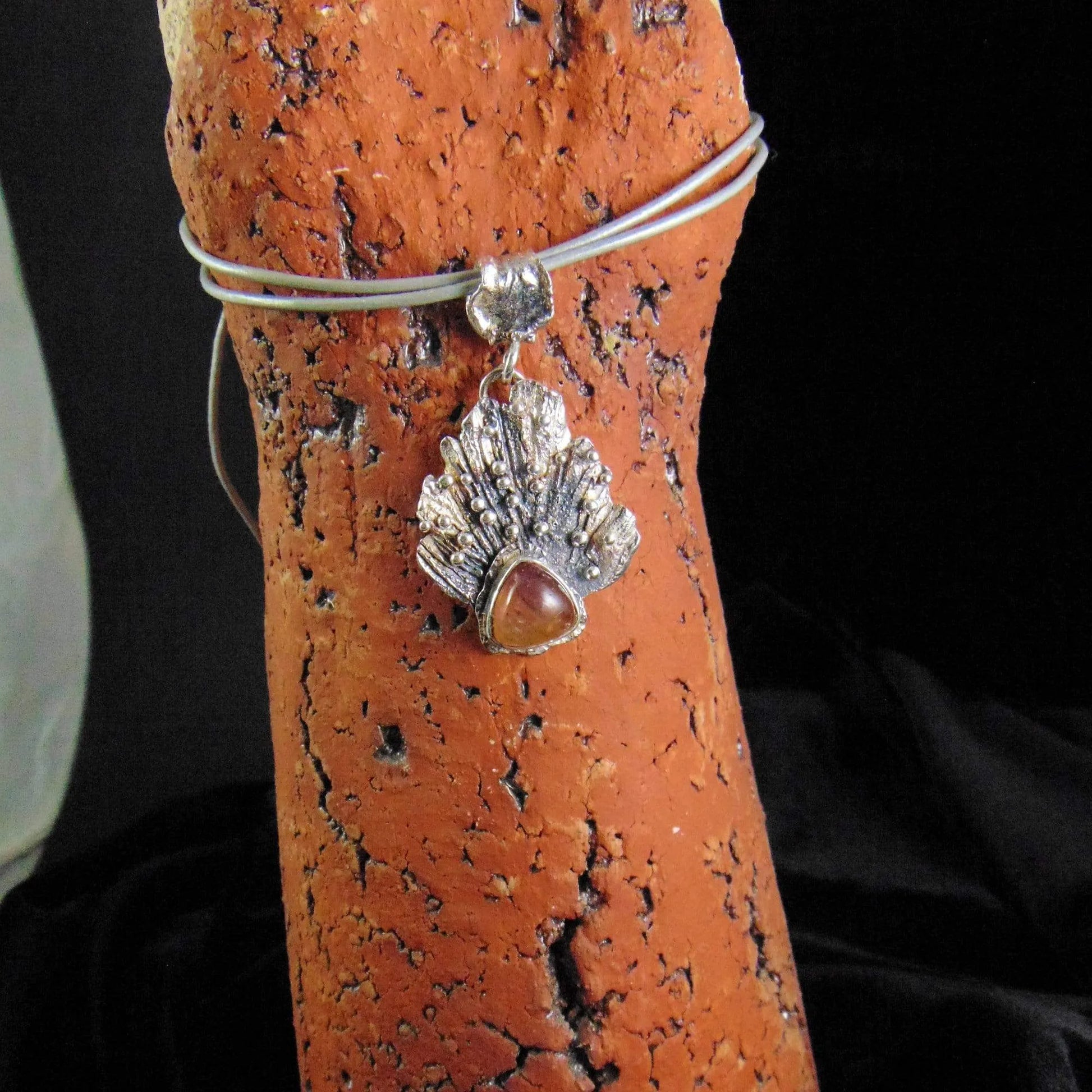 Wisior z pomarańczowym turmalinem - EPIR Art Jewellery&Gemstone