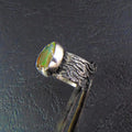 Zielony opal - obrączka - EPIR Art Jewellery&Gemstone