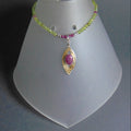 Naszyjnik z rubinem i perydotami - EPIR Art Jewellery&Gemstone