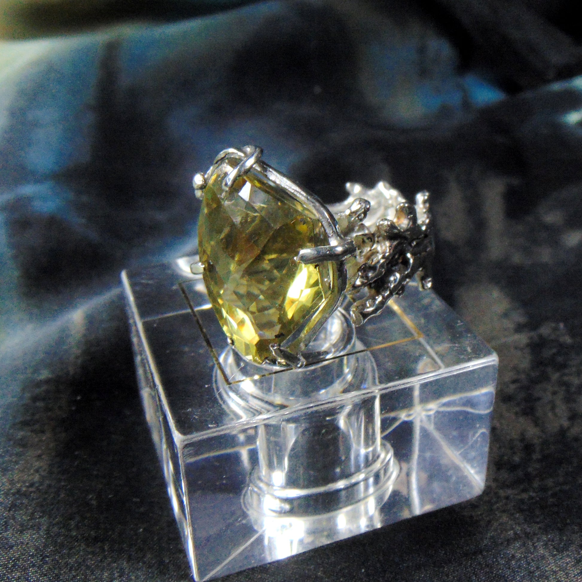 Pierścionek "Gałązki" z cytrynem - EPIR Art Jewellery&Gemstone