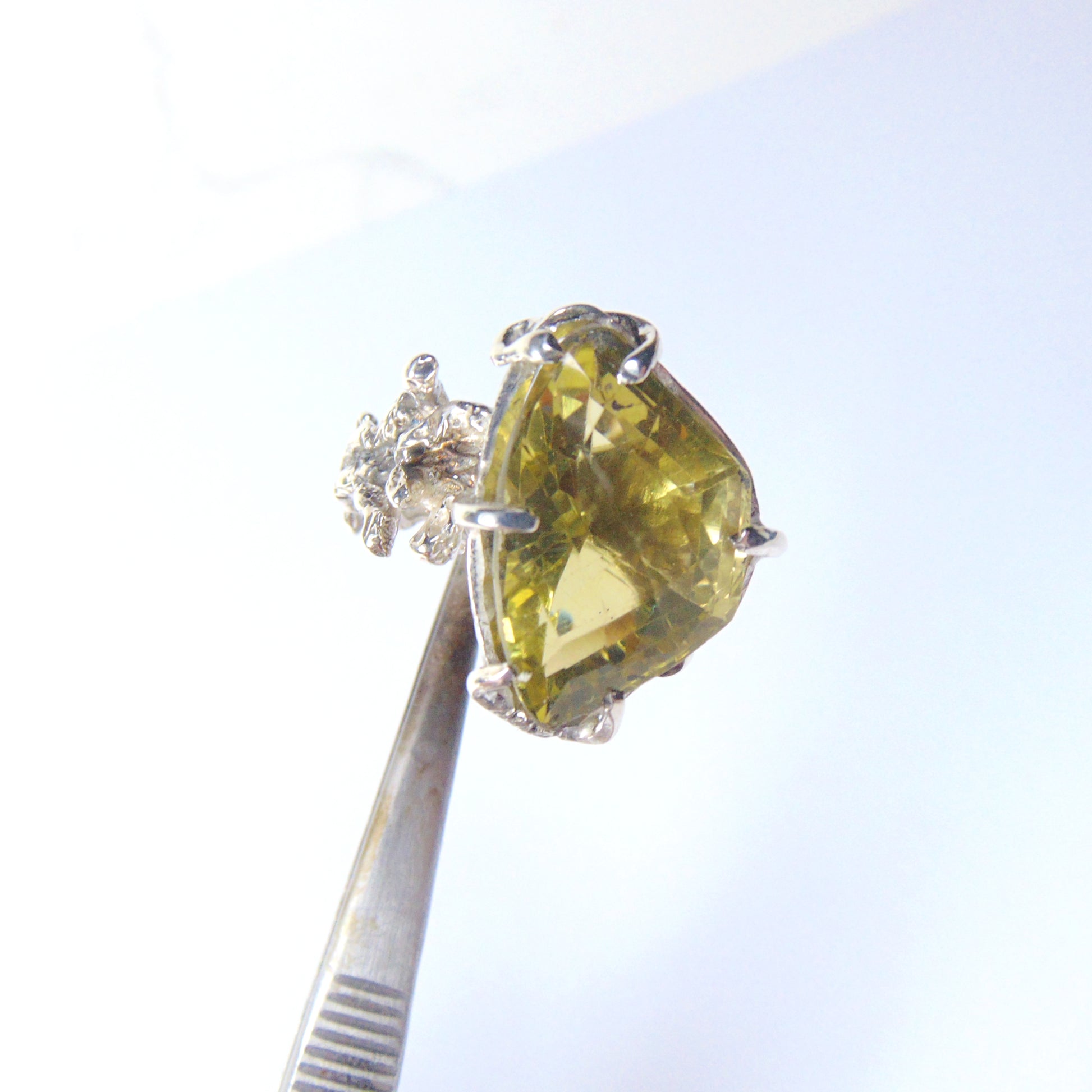 Pierścionek "Gałązki" z cytrynem - EPIR Art Jewellery&Gemstone