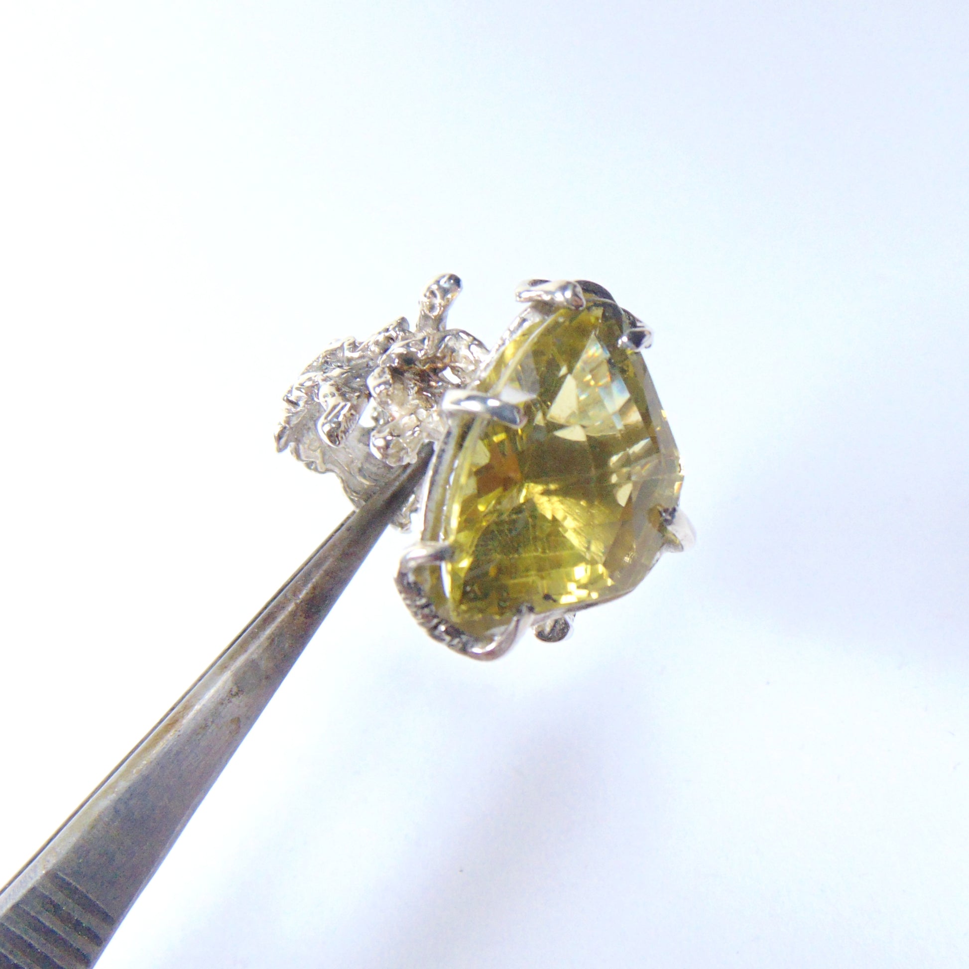 Pierścionek "Gałązki" z cytrynem - EPIR Art Jewellery&Gemstone