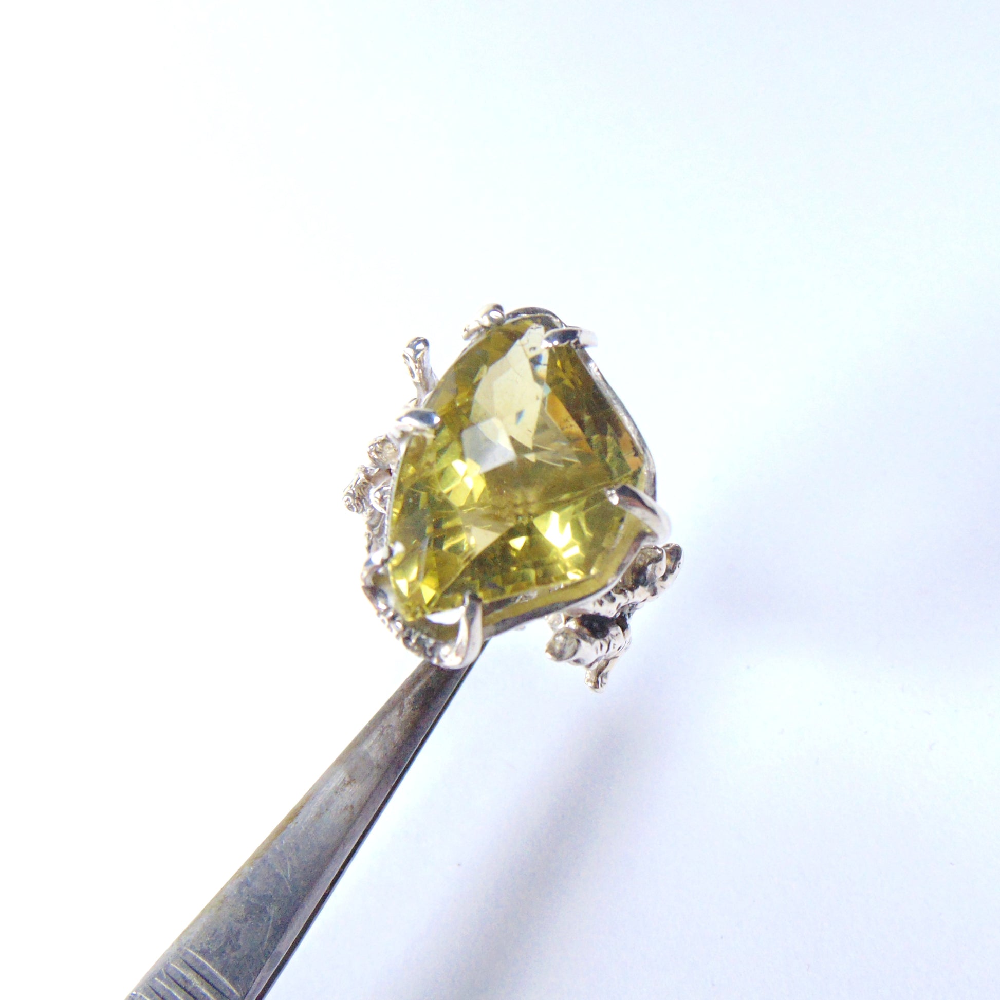 Pierścionek "Gałązki" z cytrynem - EPIR Art Jewellery&Gemstone