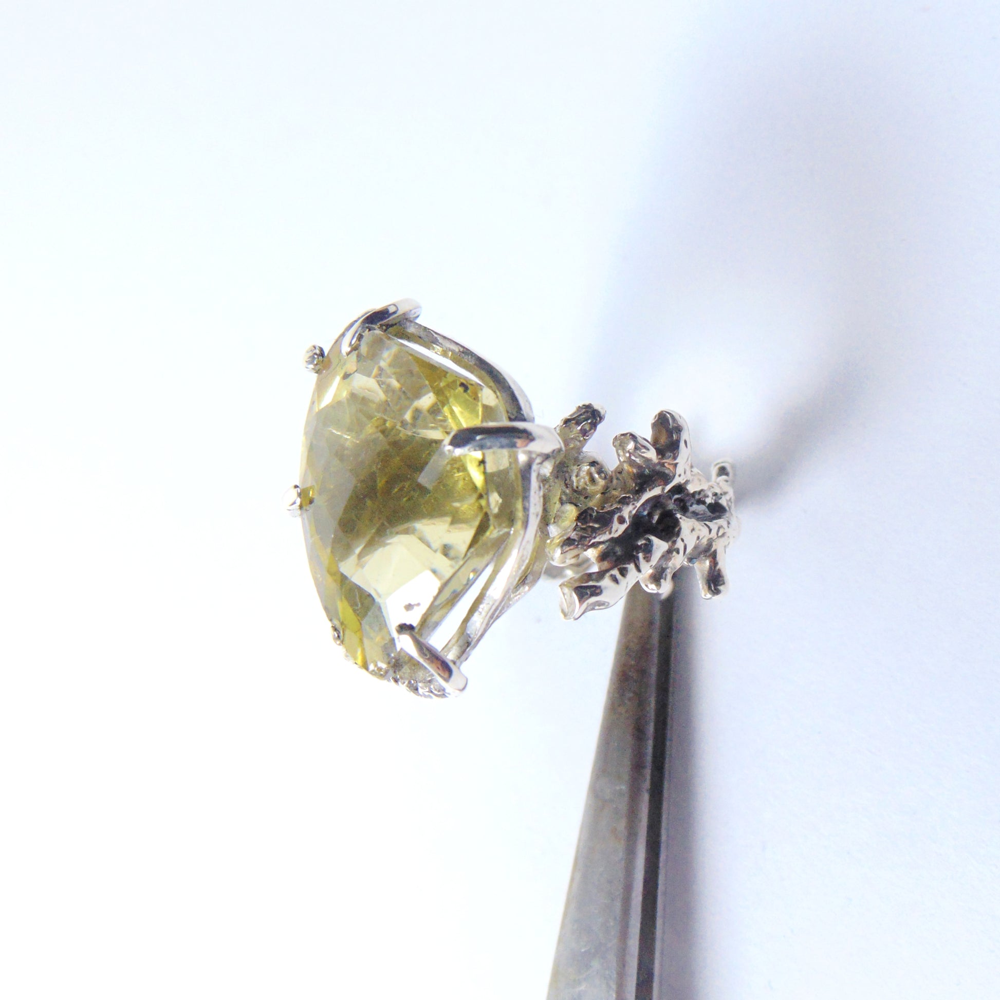 Pierścionek "Gałązki" z cytrynem - EPIR Art Jewellery&Gemstone