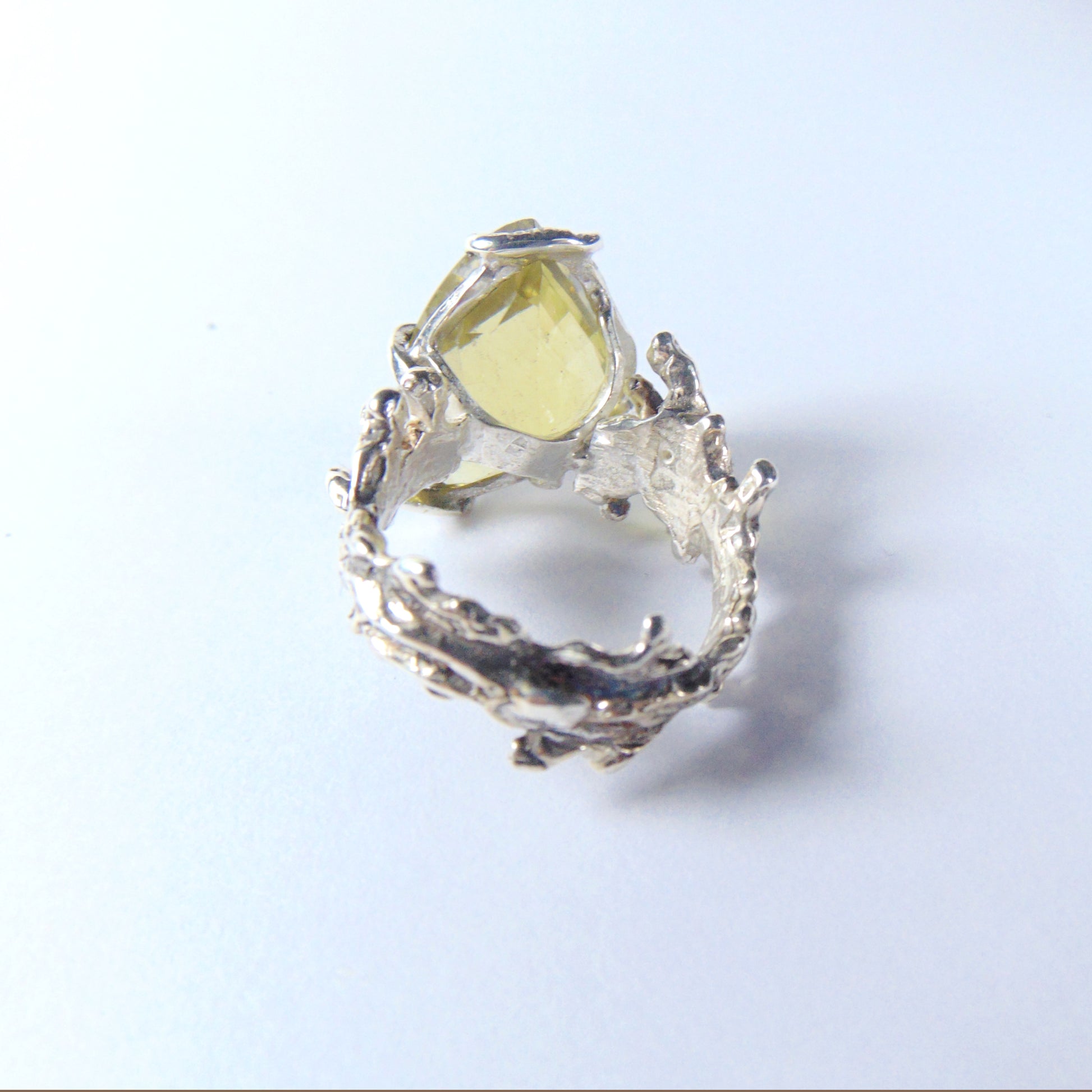 Pierścionek "Gałązki" z cytrynem - EPIR Art Jewellery&Gemstone