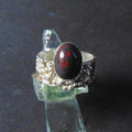 Pierścionek srebrny z owalnym czarnym opalem - EPIR Art Jewellery&Gemstone