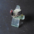 Pierścionek srebrny z owalnym czarnym opalem - EPIR Art Jewellery&Gemstone