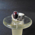 Pierścionek srebrny z owalnym czarnym opalem - EPIR Art Jewellery&Gemstone