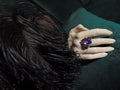 Pierścionek z kosmicznym ametystem - EPIR Art Jewellery&Gemstone