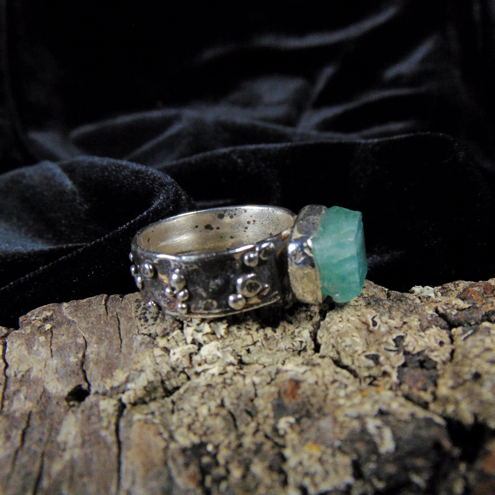 Pierścionek z niebieskim turmalinem - EPIR Art Jewellery&Gemstone