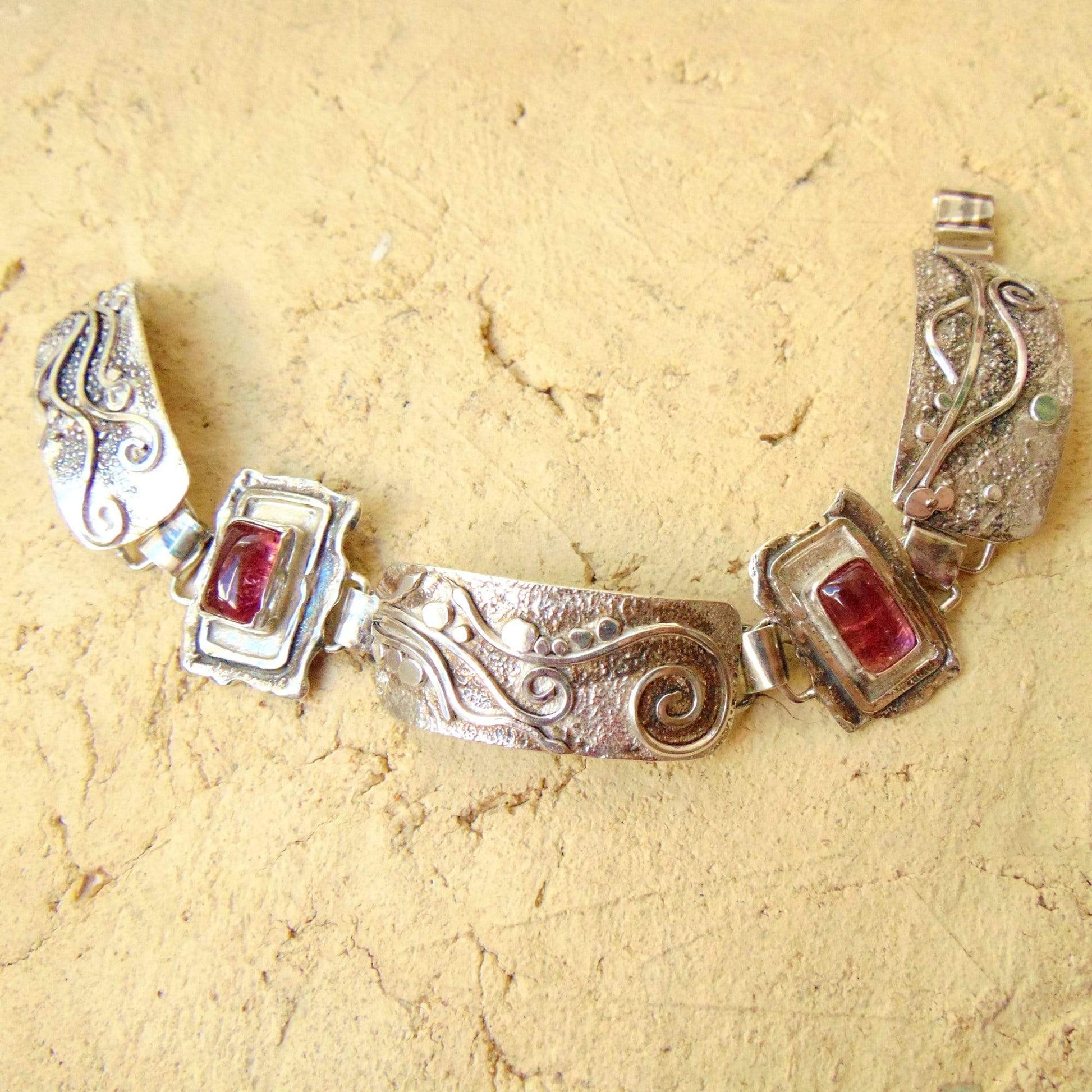 Bransoletka secesyjna z turmalinami EPIR Art Silver Jewellery bransoletka