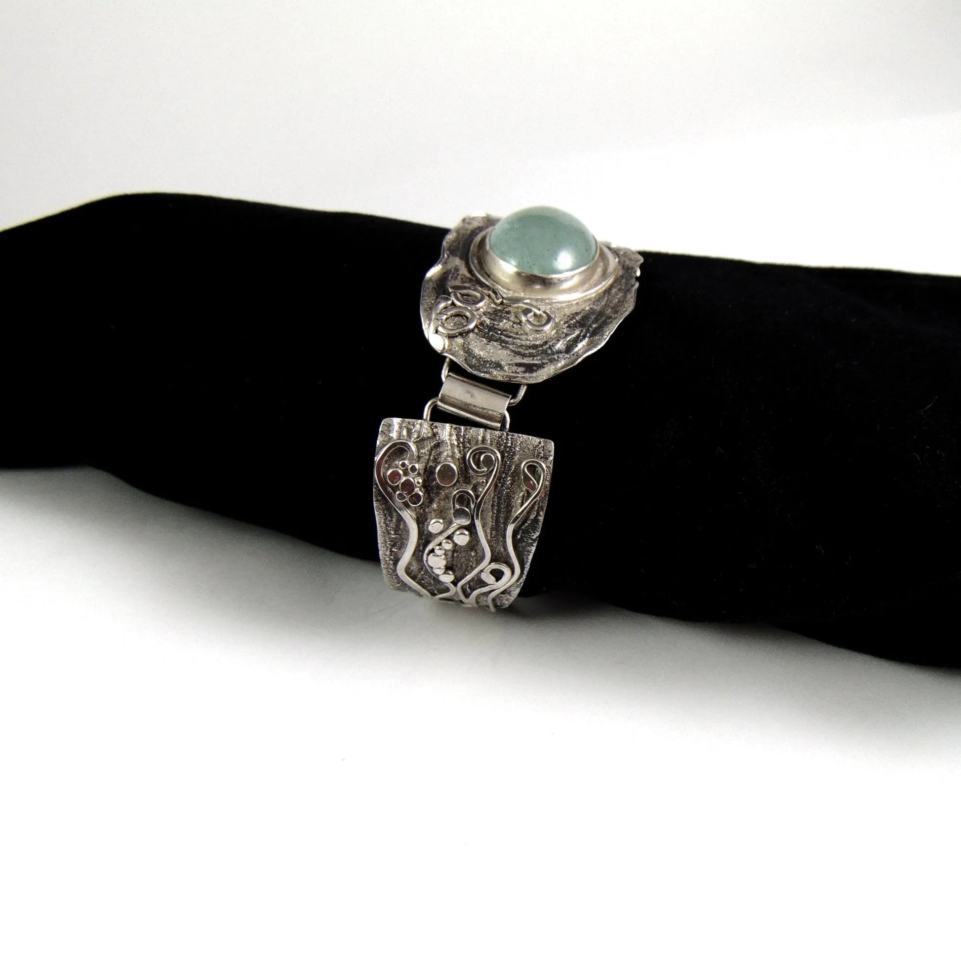 Bransoletka srebrna z akwamarynem - EPIR Art Jewellery&Gemstone