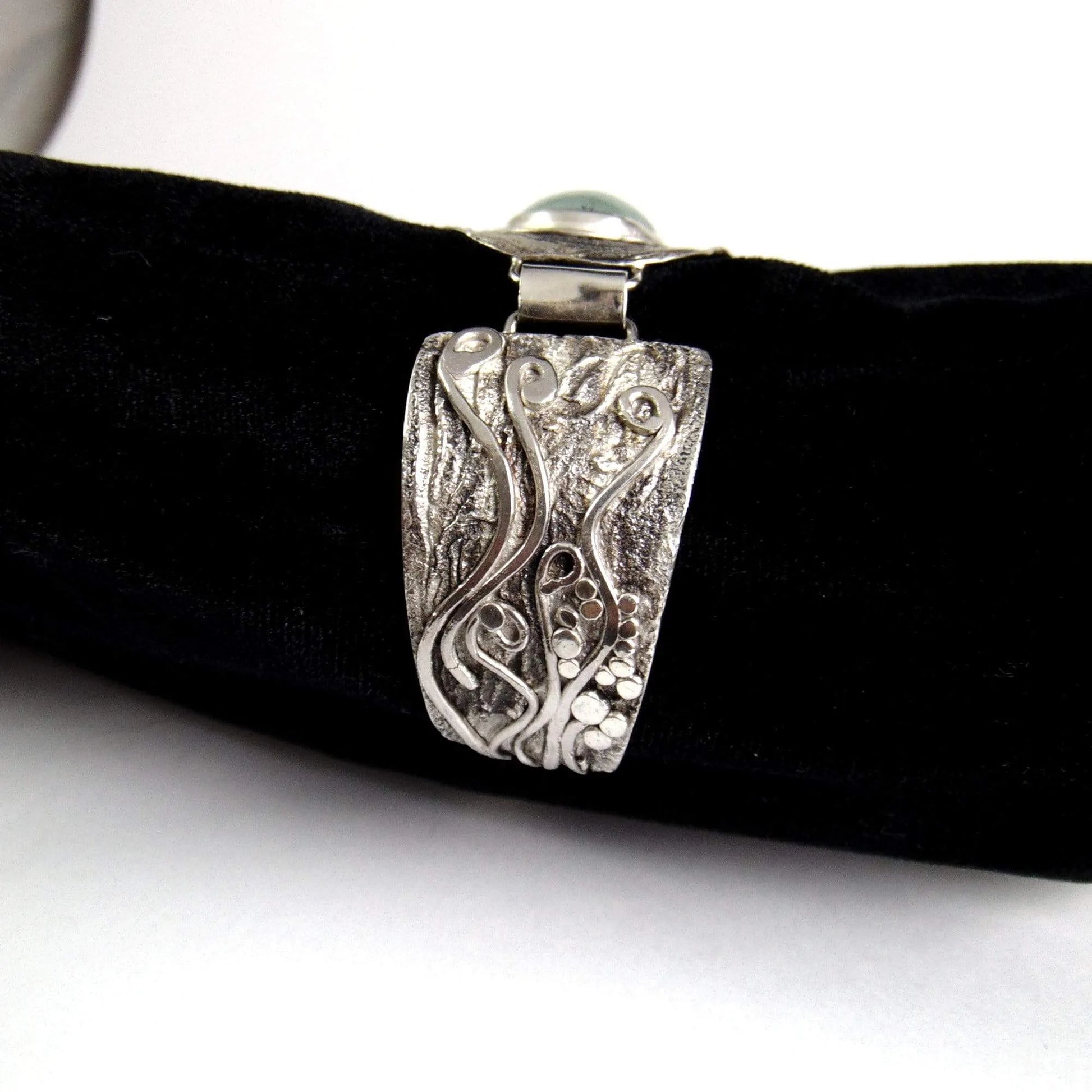 Bransoletka srebrna z akwamarynem - EPIR Art Jewellery&Gemstone