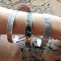 Bransoletka typu Bangle -Ryflowana EPIR Art Silver Jewellery bransoletka