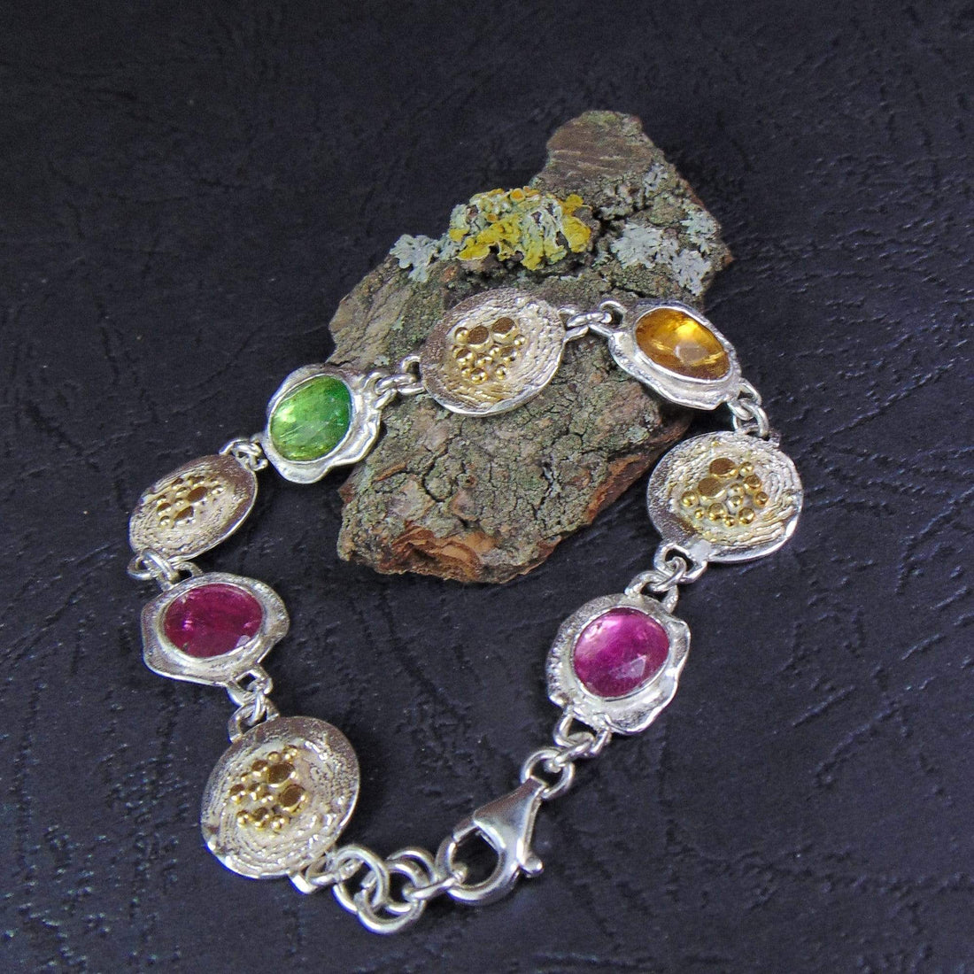 Bransoletka z kolorowymi turmalinami EPIR Art Jewellery&Gemstone