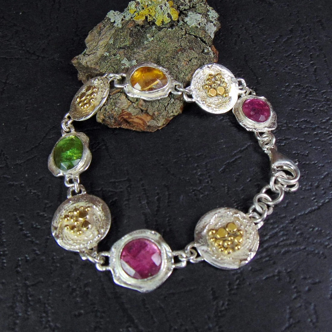 Bransoletka z kolorowymi turmalinami - EPIR Art Jewellery&Gemstone