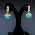 Kolczyki srebrne sztyfty z turkusami - EPIR Art Jewellery&Gemstone