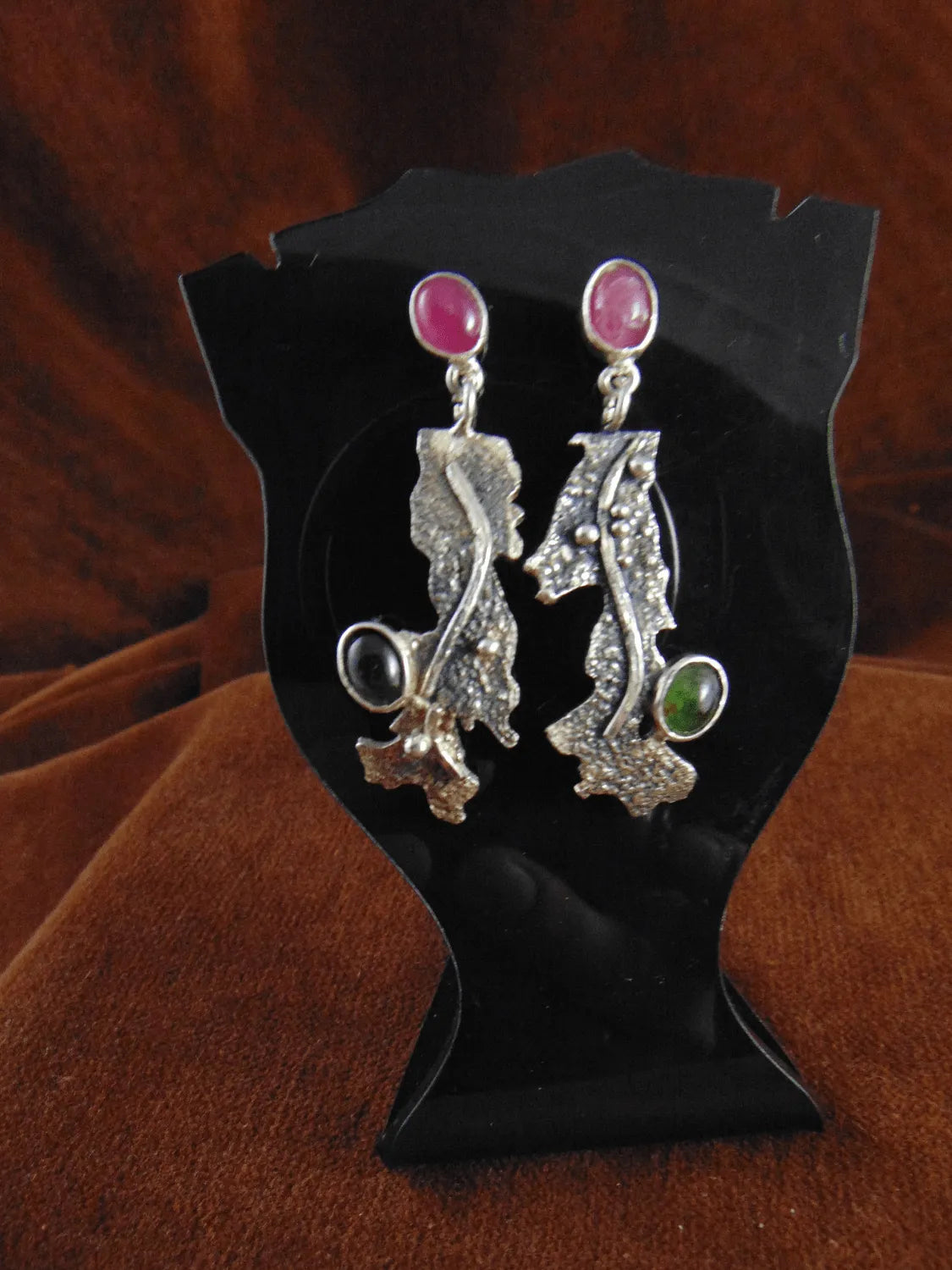 Kolczyki srebrne z turmalinami - EPIR Art Jewellery&Gemstone