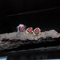 Kolczyki sztyfty z turmalinami arbuzowymi - EPIR Art Jewellery&Gemstone
