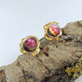 Kolczyki sztyfty z turmalinami arbuzowymi - EPIR Art Jewellery&Gemstone