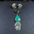 Kolczyki z kuleczkami i opalami - EPIR Art Jewellery&Gemstone