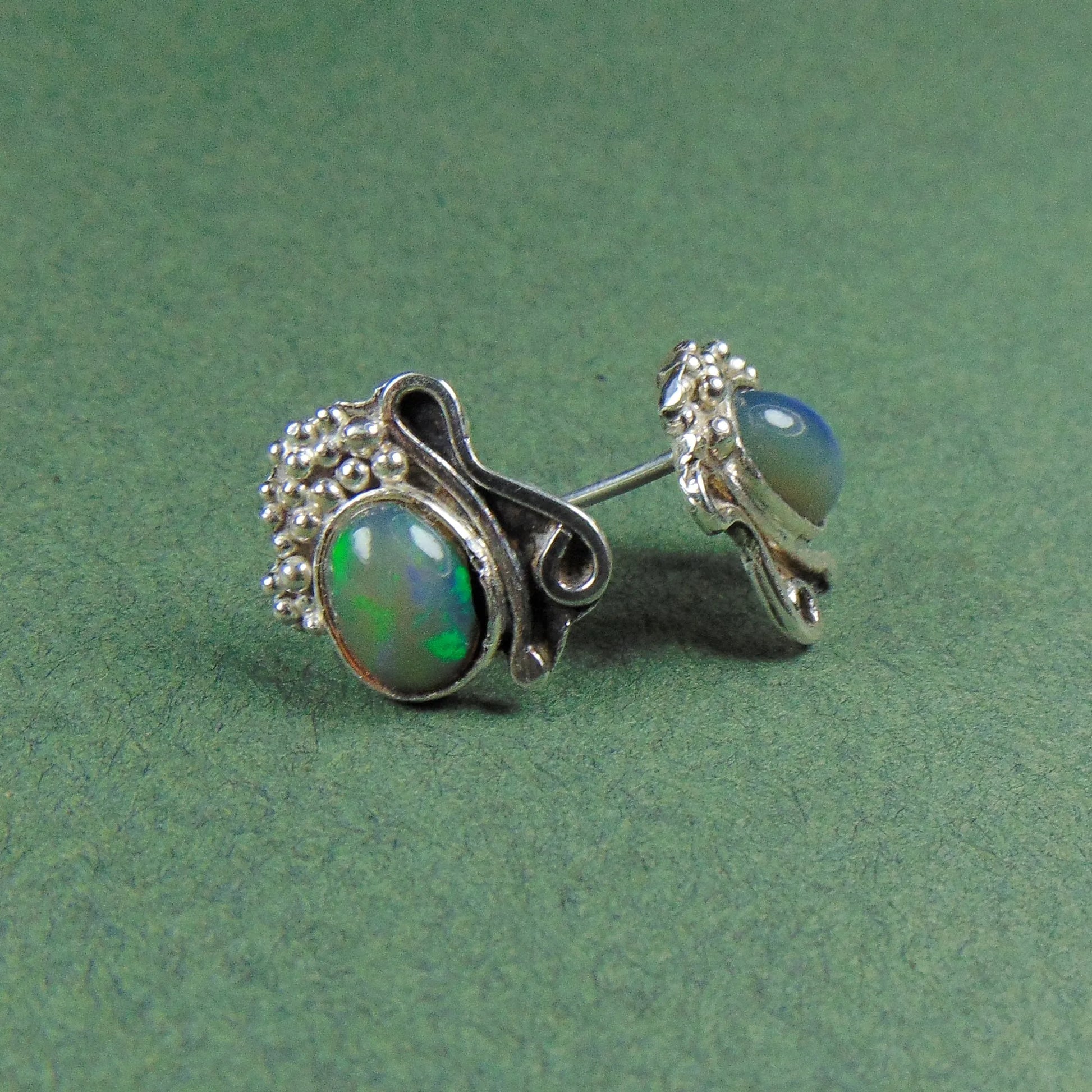 Kolczyki z kuleczkami i opalami - EPIR Art Jewellery&Gemstone