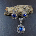 Kolczyki z niebieskimi kyanitami - EPIR Art Jewellery&Gemstone