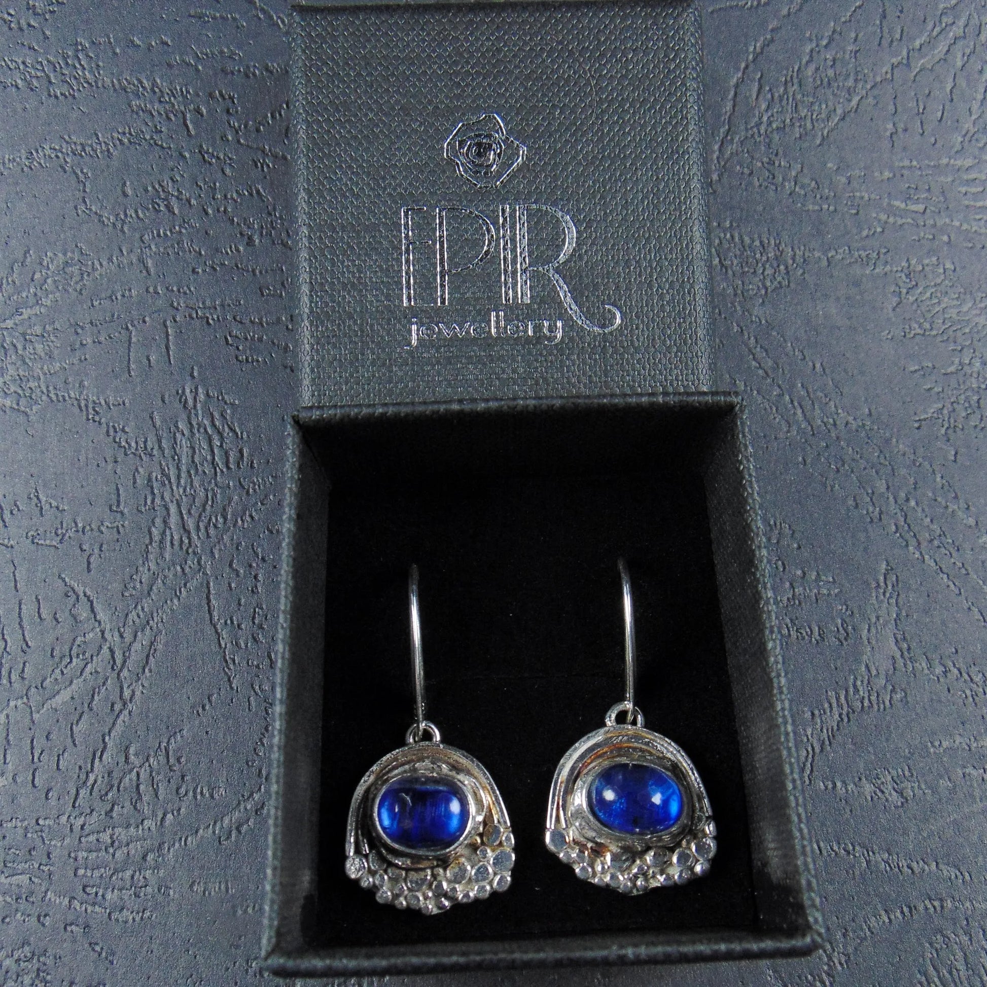 Kolczyki z niebieskimi kyanitami - EPIR Art Jewellery&Gemstone