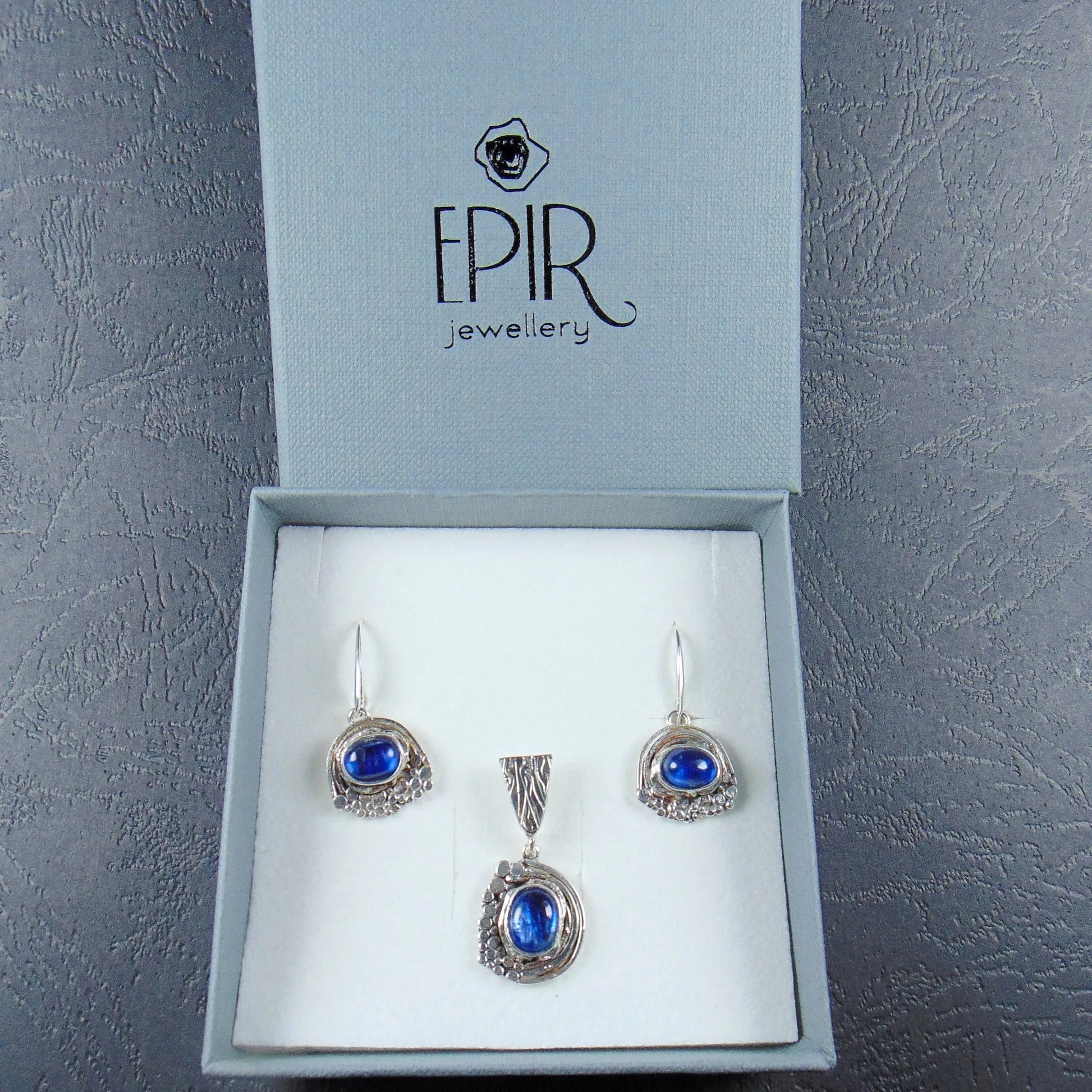 Kolczyki z niebieskimi kyanitami - EPIR Art Jewellery&Gemstone
