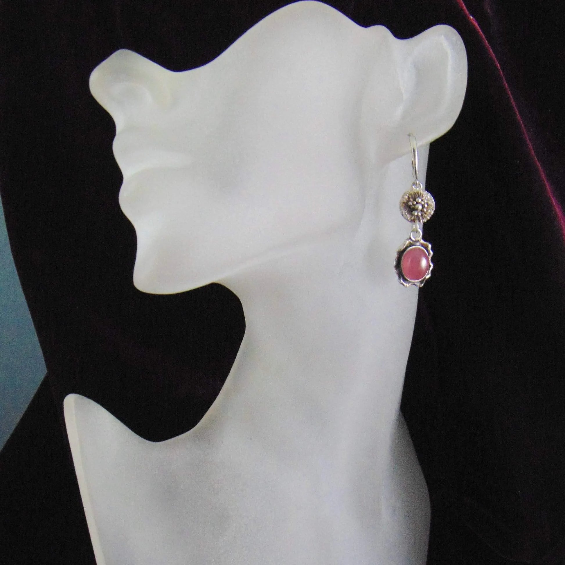Kolczyki z różowymi rubinami - EPIR Art Jewellery&Gemstone