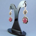 Kolczyki z różowymi rubinami - EPIR Art Jewellery&Gemstone