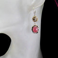 Kolczyki z różowymi rubinami - EPIR Art Jewellery&Gemstone