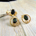 Komplet z zielonymi turmalinami - EPIR Art Jewellery&Gemstone