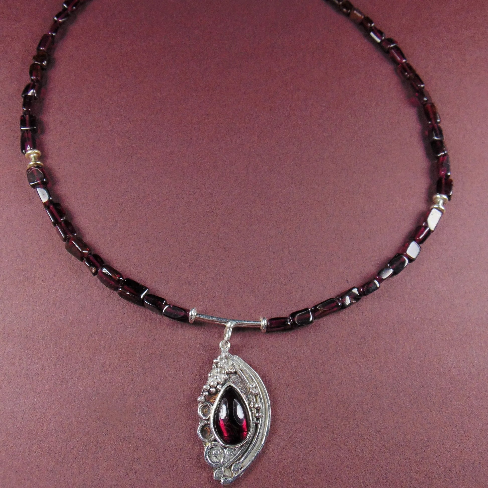 Naszyjnik z granatów - EPIR Art Jewellery&Gemstone