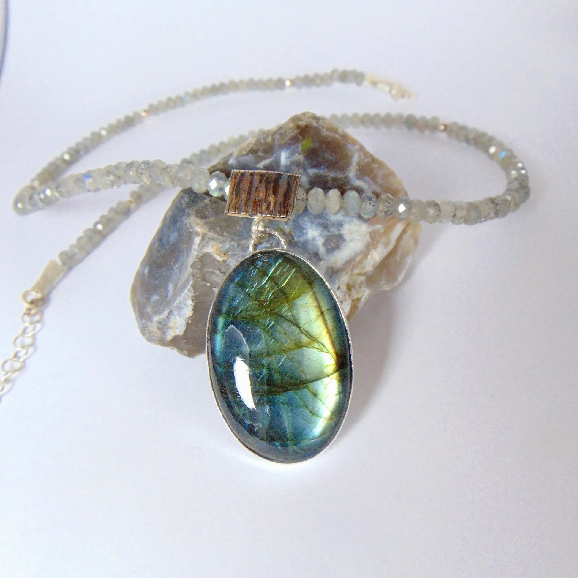 Naszyjnik z labradorytami - EPIR Art Jewellery&Gemstone