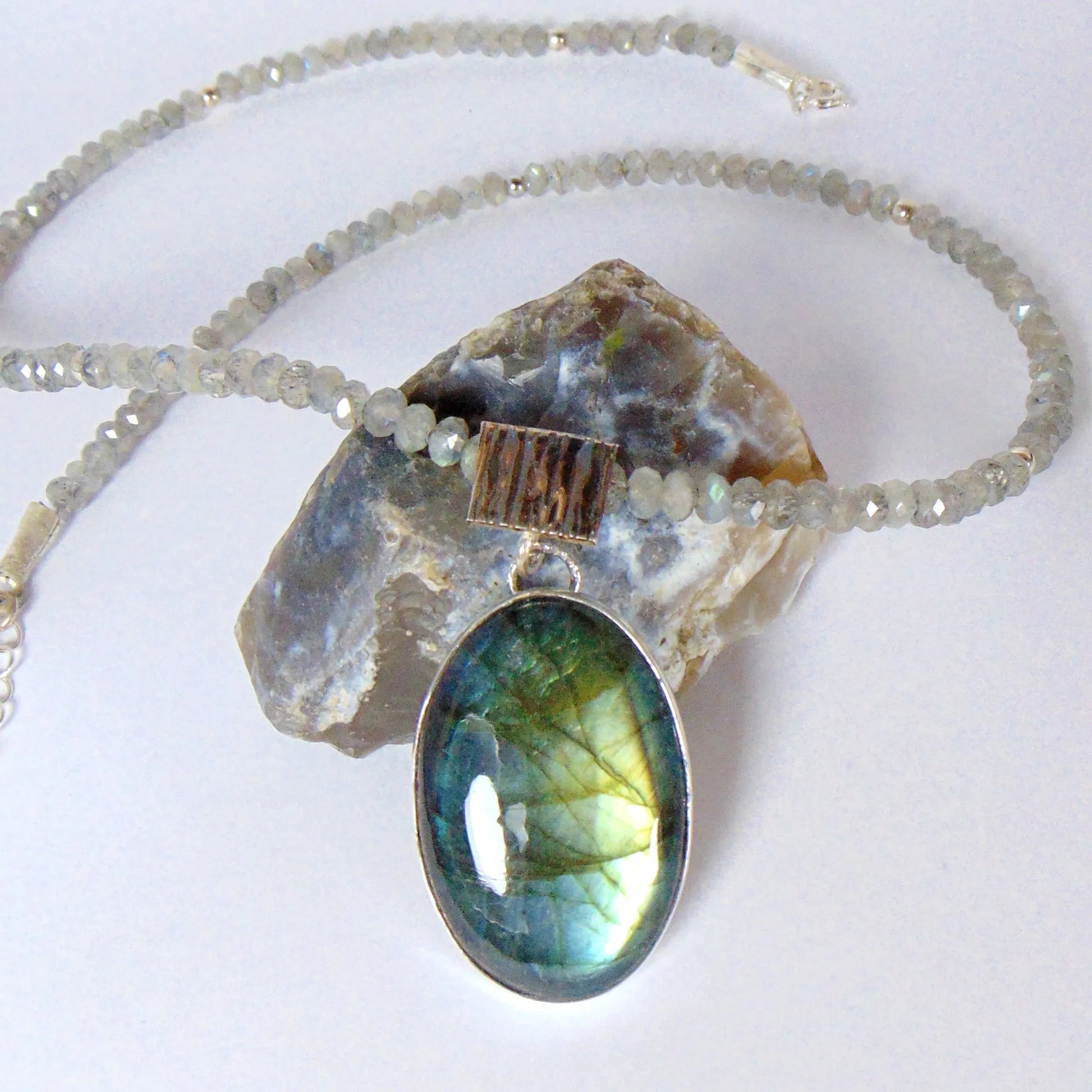 Naszyjnik z labradorytami - EPIR Art Jewellery&Gemstone