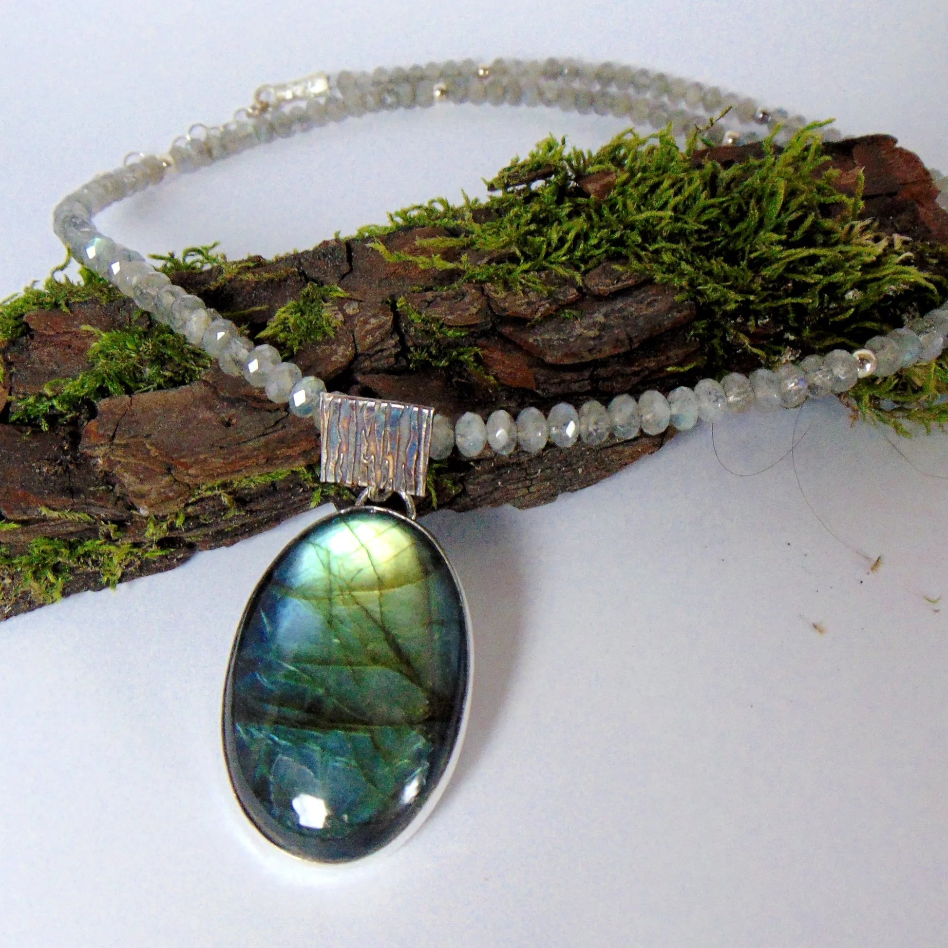 Naszyjnik z labradorytami - EPIR Art Jewellery&Gemstone