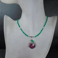 Naszyjnik z rubinem i szmaragdem - EPIR Art Jewellery&Gemstone