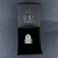 Obrączka srebrna z akwamarynem - EPIR Art Jewellery&Gemstone