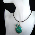 Odcienie Błękitu- Chryzokola I Apatyt, Wisior Srebrny - EPIR Art Jewellery&Gemstone