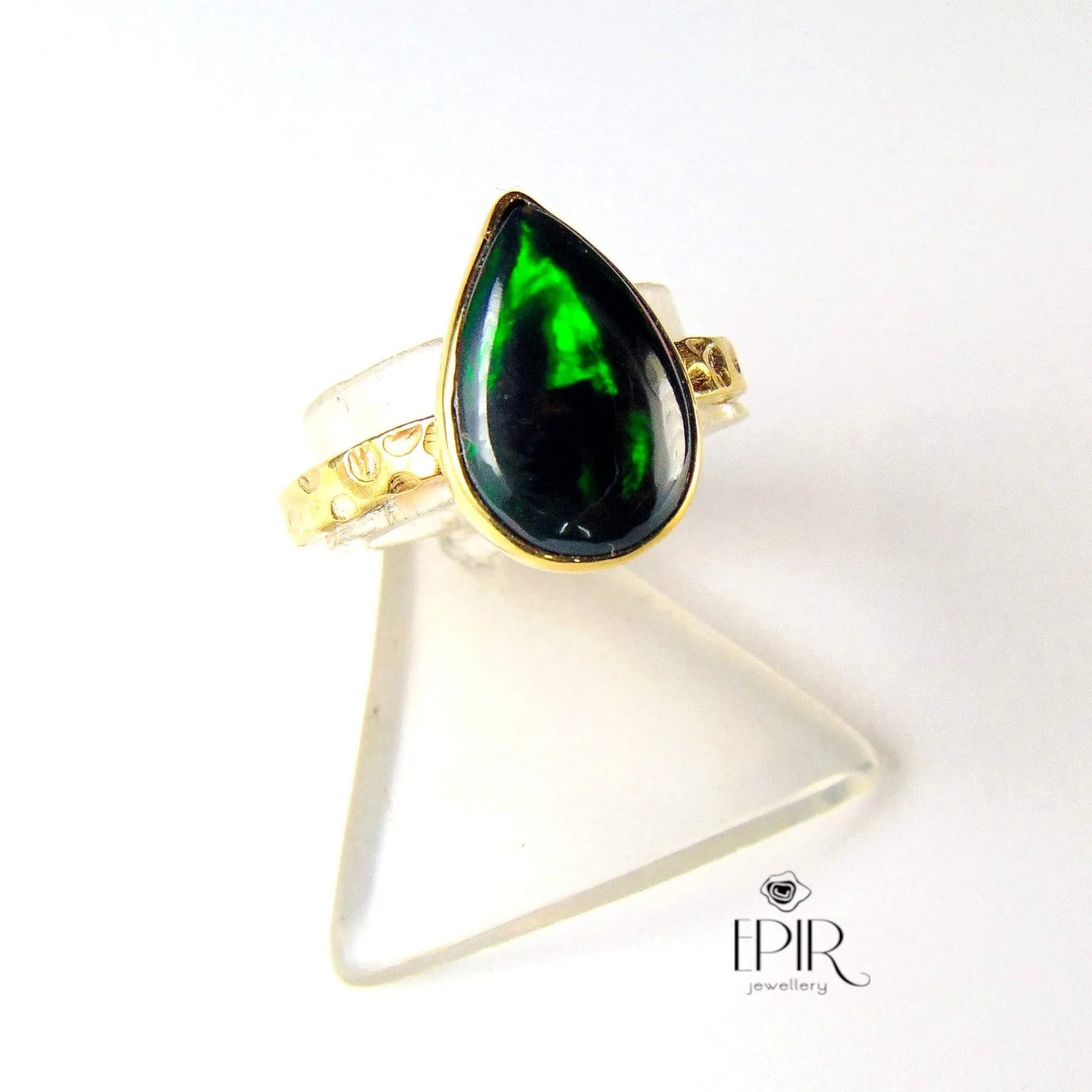 Ogień Afryki - Czarny Opal Etiopski - EPIR Art Jewellery&Gemstone
