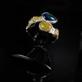 Opalowy Wąż z Niebieskim Opalem - EPIR Art Jewellery&Gemstone