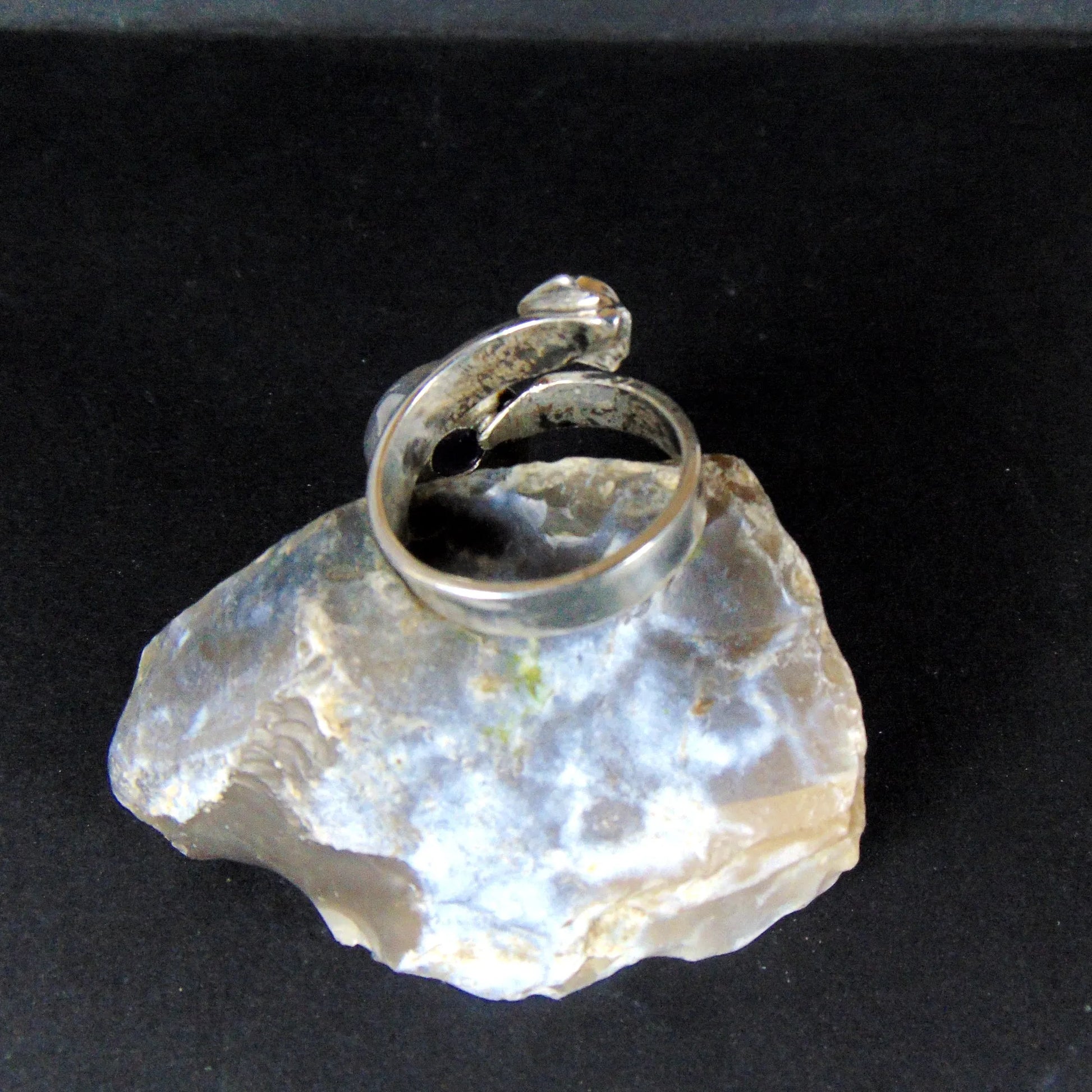 Pierścionek regulowany z ametystem i cytrynem - EPIR Art Jewellery&Gemstone