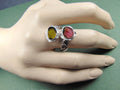 Pierścionek secesyjny z dwoma turmalinami - EPIR Art Jewellery&Gemstone